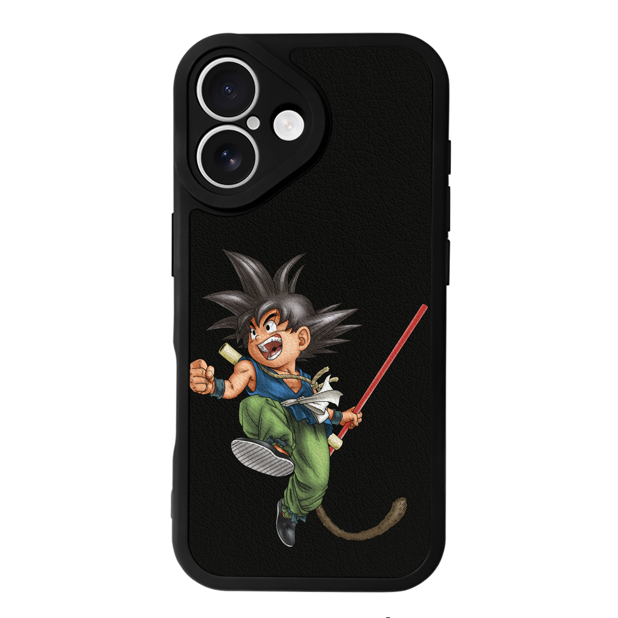 （画像用） ドラゴンボール 孫悟空（そん ごくう）Son Goku カカロット DRAGON BALL Kakarotto 【iPhone 16シリーズ対応】シリコンスマホケース（レザー調） 材質：シリコン
